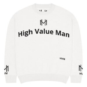 High Value Man (HVM) Relaxed fit knitted crew neck sweater.
