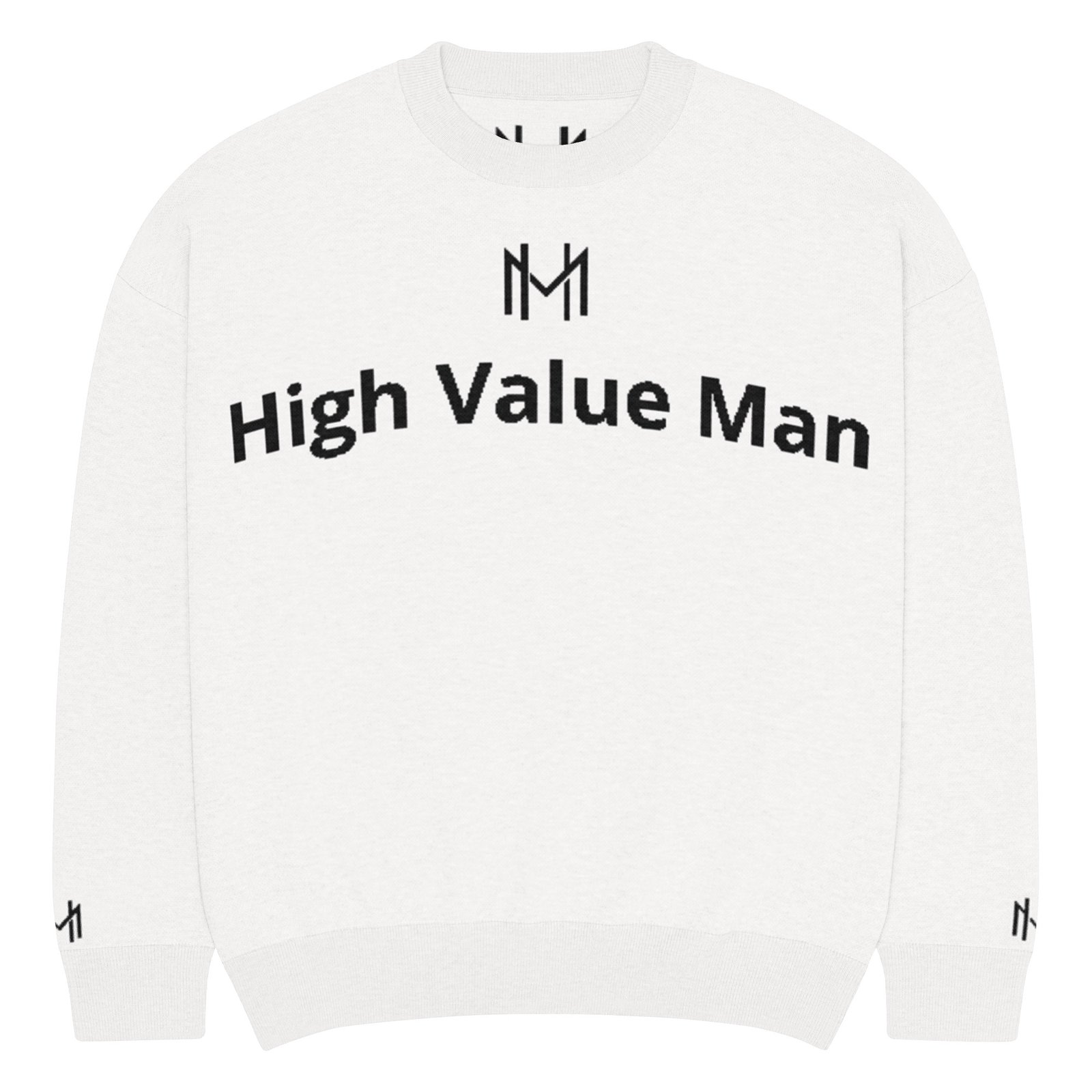 High Value Man (HVM) Relaxed fit knitted crew neck sweater