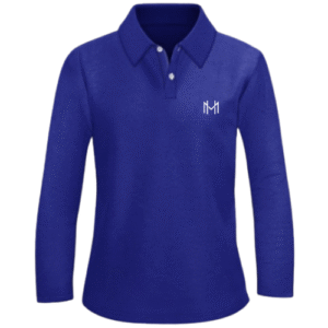 High Value Man (HVM)  Long Sleeve POLO - Shocking Blue