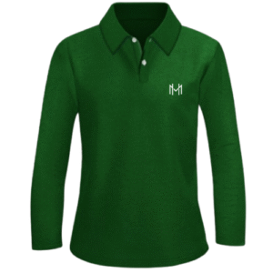 High Value Man (HVM)  Long Sleeve POLO - Dark Green