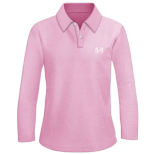 High Value Man (HVM)  Long Sleeve POLO - Baby Pink