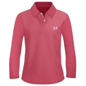 High Value Man (HVM)  Long Sleeve POLO - Pink Candy