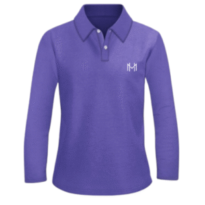 High Value Man (HVM)  Long Sleeve POLO - Lilac
