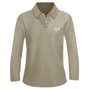 High Value Man (HVM)  Long Sleeve POLO - Oatmeal
