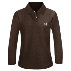 High Value Man (HVM)  Long Sleeve POLO - Chocolate