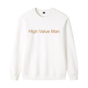 High Value Man (HVM) Sweat Shirt - White, XL
