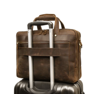 High Value Man (HVM) Crazy Horse Leather Briefcase