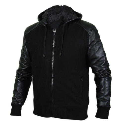 High Value Man (HVM) Men Black Hooded Jacket