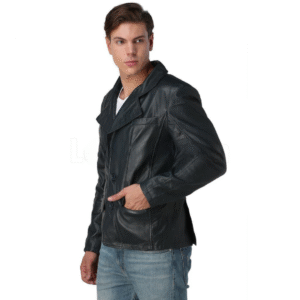High Value Man (HVM) Decent Black Leather Jacket - XS