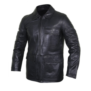 High Value Man (HVM) Collared Leather Bomber Jacket