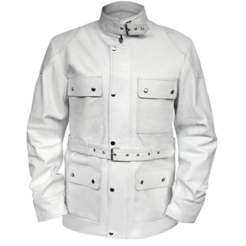 High Value Man (HVM) Leather Genuine Leather Bomber Jacket
