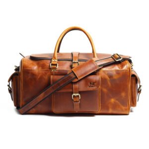 High Value Man (HVM) Berlin Leather Weekender Duffle Bag