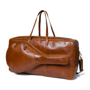High Value Man (HVM) Buffalo Leather Tennis Duffle Bag
