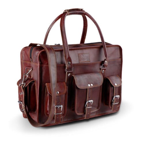 High Value Man (HVM) Morgan Leather Briefcase