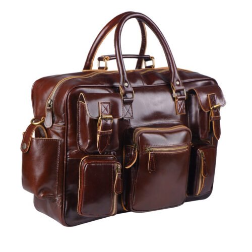 High Value Man (HVM) Norman Cherry Red Briefcase