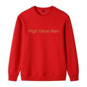 High Value Man (HVM) Sweat Shirt - Red, S
