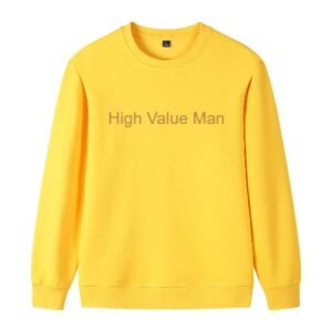 High Value Man (HVM) Sweat Shirt - Yellow, S