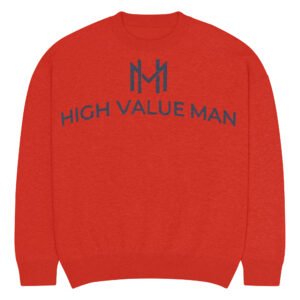 High Value Man Relaxed fit knitted crew neck sweater