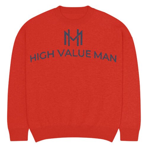 High Value Man Relaxed fit knitted crew neck sweater